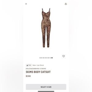 Dolce & Gabbana X Skims Body Catsuit